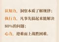 解锁成功密码：执行力、认知力与心力的完美融合缩略图